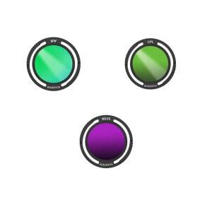 BLAUEOCHI DJI 호환 AVATA O3 DIY 렌즈 필터 설치가 사용 견고한 빠르고 FPV 가능한 세트 ND16 AIR 쉘에 에어 회전 CPL 없음 유닛이 업그레이드된 프레임 알루미늄 있는 손상 드론에 3팩 UV UNIT용