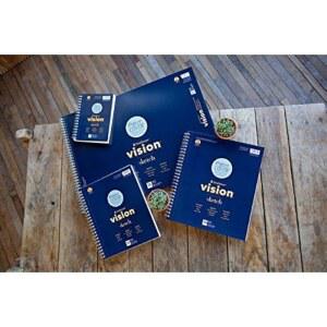 스트라스모어 비전 위한 시리즈 스케치 11X14인치 아티스트 스케치북 110매 수업 일러스트레이션 미술 패드 드로잉 수강생을