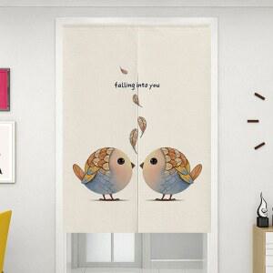 주방 바란스 커튼 간이 베란다 간이벽 행거가림막 패브릭 싱크대 커텐 반투명 북유럽