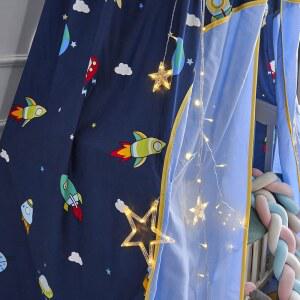 멩게르시 갤럭시 여아를 텐트 침대 매달린 위한 모기장 독서 놀이 장식 사랑스러운 캐노피