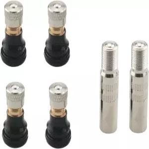 YHXiXi 2세트 스쿠터 튜브리스 밸브 익스텐더 스템 진공 교체 부품