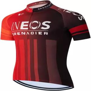 남성용 사이클링 바이크 저지 반팔 셔츠 후면 포켓 3개 + 지퍼 통기성 퀵 드라이