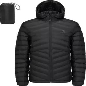 여행용 야외 하이킹을 위한 카멜 크라운 남성 패커블 다운 재킷 후드 경량 패딩 단열 코트