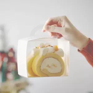 오아브로드 포장 박스 50개 세트 베이킹 조각 상자 미니 케이크 투명