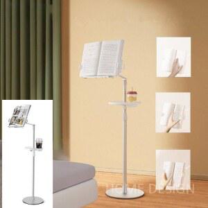 스탠딩 대 침대 고정 조명 보면대 V자형 다용 회전 북스탠드 각도조절 책읽기 소파