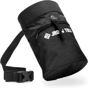 암벽 등반 볼더링용 초크백 밀봉 가능한 드로스트링 클로저 역도 체조 크로스핏(블랙/오렌지)을 위한 허리