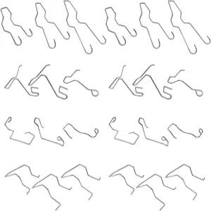 24PCS 자동차 전구 고정 스프링 클립 헤드램프 딥 호더 헤드라이트 클램프 범용 로우빔