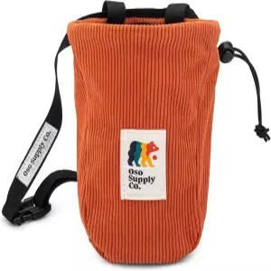 오소 서플라이 - 암벽 등반용 빈티지 코듀로이 초크 백 벨트와 지퍼 포켓이 달린 볼더링 버킷 완벽한 등반