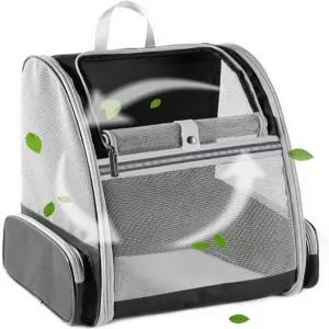 여행용 실내외용 BEIKOT 고양이 캐리어 백팩 개 통풍형 반려묘 강아지 새 토끼 백팩(블랙)