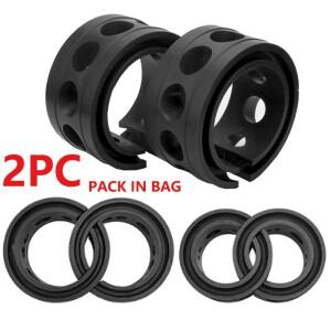 2개입 범용 자동차 서스펜션 쿠션 흡수 스프링  고무 완충기 충격 범퍼 커버 보호대