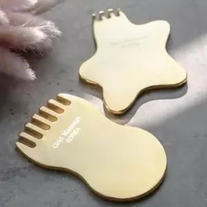 엘사 황금도금 괄사마사지1p- 림프 황금도금맛사지 순환마사지(곰발바닥 별꽃