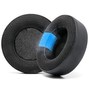 WC 프리즈 비르투오소 - 코세어 게이밍 헤드셋용 하이브리드 패브릭 쿨링 젤 교체 이어패드, 위키드 쿠션으로 제작, 내구성, 두께 및 방음 개선 | 블랙