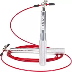 BRANK SPORTS 스피드 로프 세트 스틸 예비 케이블 3개 포함 크로스핏 피트니스 복싱 및 간편한 더블