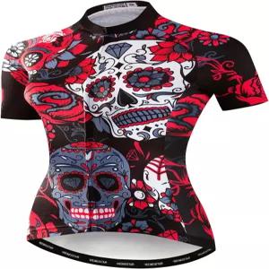 JPOJPO 여성 사이클링 저지 바이크 셔츠 퀵 드라이 통기성 반사 S-2XL 상의