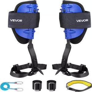 VEVOR 트리 클라이밍 스파이크 높이 조절 가능한 스퍼스 1쌍 스트랩이 달린 350파운드 적재 용량의 장비