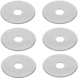 헤드리 툴스 18mm 로터리 커터 블레이드 6팩은 Olfa Fiskars 예술 공예용 교체용 퀼팅 스크랩북 재봉