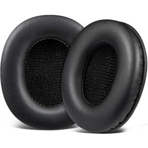 소니 MDR-7506 MDR-V6 MDR-V7 MDR-CD900ST 모니터 헤드폰용 SOULWIT 교체 이어패드, 부드러운 단백질 가죽으로 된 이어패드 쿠션, 고밀도 폼 - 블랙