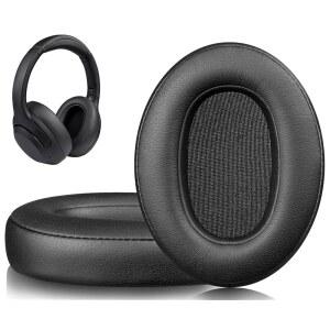 소니 WH-XB900N /WH-CH710N /WH-CH720N /WH-RF400 /MDR-RF895RK 헤드폰용 소울윗 이어패드, 부드러운 단백질 가죽으로 만든 이어패드 쿠션, 고밀도 폼 - 블랙