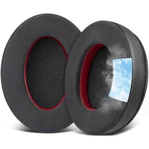 SOULWIT 쿨링 젤 교체 이어패드 쿠션, HyperX Cloud 1/2/3 /Pro /Core, Alpha /Flight /Stinger 시리즈, CloudX Stinger 시리즈 헤드셋 - 블랙