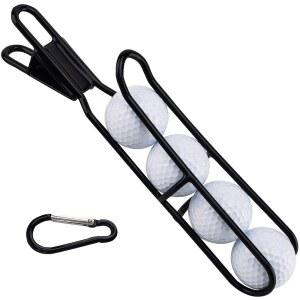 골프공 홀더 - 휴대용 골프 클럽 가방 액세서리 4개의 골프공을 보관할 수 있으며 가방이나 카트에 쉽게 부착할 있습니다