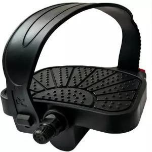 YBEKI 프로급 운동 자전거 페달 - 9/16인치 및 1/2인치 스핀들 조절 가능한 스트랩 펠로톤/슈윈/스핀