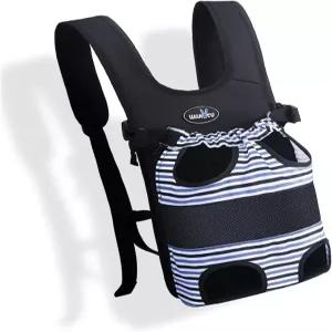 와키투 반려동물 캐리어 백팩 전면 반려견 조절 가능한 여행 가방 레그 아웃 작은 고양이 반려견을 위한