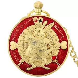 앨리스 회중시계 이상한 나라의 목걸이 빈티지 펜던트