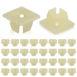 GoaMotors 50 PCS 번호판 나일론 나사 인서트 트림 너트 그로멧 패스너 포드용 지프용 쉐보레와 호환되는