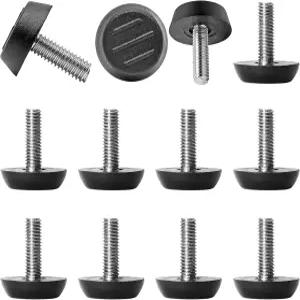 나사형 가구 조절 가능한 레벨러에 조피터 30개 나사 테이블 의자 다리용 M6 x 18mm 파티오 글라이드