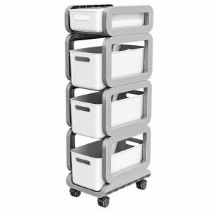 책상밑 서랍 카트 보관함 아이보리 캐비닛 테이블 아래 가방 이동식 2단