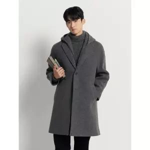 매장정품 빈폴 BEANPOLE MEN 울 후드 코트 - 애쉬 249848