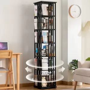 회전형 책장 원목 거실 스탠딩 우드 만화책 이동형 확대 지널 북스탠드