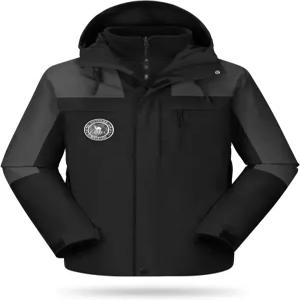 CAMEL스포츠 남성 마운틴 스키 재킷 3 in 1 방수 겨울 따뜻한 스노우 후드 레인 코트 방풍