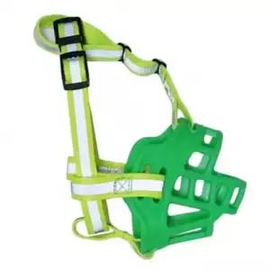 강아지 실리콘 포근한 입마개 그린 5호 1P 훈련 입질방지