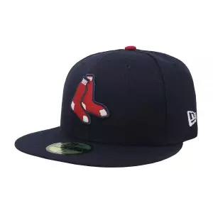 New Era 59FIFTY 보스턴 레드 삭스 네이비 MLB 2017 정품 컬렉션 필드 대체 캡, 네이비,