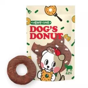 강아지 도너츠 효율형 껌간식 소고기 100g 1P 오래먹는 스낵