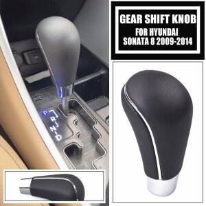 현대 소나타 8 2009-2014 i45 소나타 YF 2011-2014 기어 헤드 용 새 블랙 자동 변속기 기어 시프트 노브