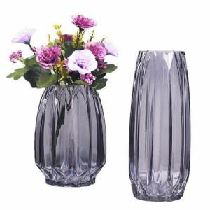 빈티지꽃병 유리 긴 조화 꽃병 북유럽 장식 투명 화병 인테리어