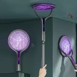 롱타입회전헤드모기채 C타입 충전식모기채 스탠드