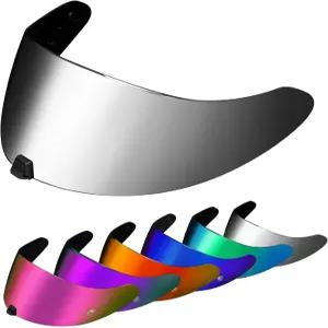 R420용 PSLER 헬멧 바이저 - R420 페이스 쉴드 액세서리 교체 실버 미러