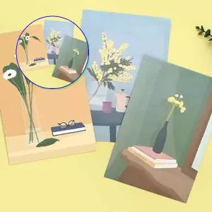 쌍문상회 핑크풋 편지묶음 생일 축하 우편 플로망스 팝업카드