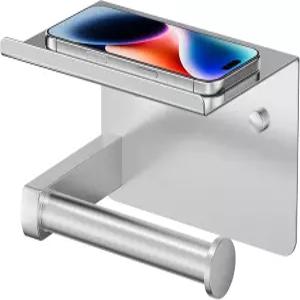 선반 또는 나사 벽이 있는 튼튼한 화장지 홀더 욕실용 변기 롤 304 스테인리스 스틸 상업용 휴지 보관함이