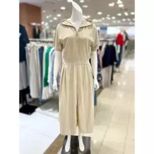 [하프클럽/]소고 세이브존01 니트 배색 후드 롱 원피스 AL2PA16