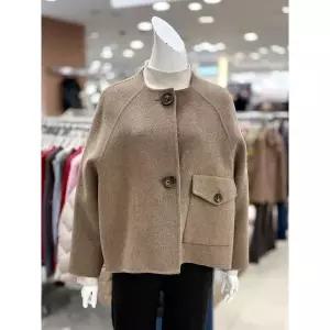 [하프클럽/]소고 세이브존01 알파카 혼방 노카라 루즈핏 코트 TL4GA17