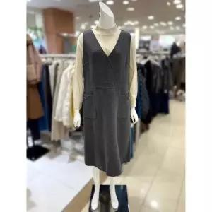 [하프클럽/]소고 세이브존01 울 혼방 브이넥 롱 원피스 AI4PA05