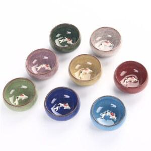 세라믹 전통찻잔 차 집들이선물 다기잔 꽃차 쌍화차