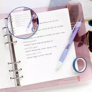 쌍문상회 8mm 그리드 모눈 6공 다이어리 속리필 내다꾸 기본노트 바인더 CU 일반