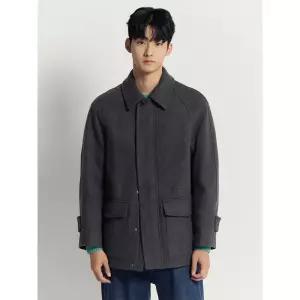 매장정품 빈폴 BEANPOLE MEN 울 블렌드 숏 헌팅 코트 - 애쉬 249740