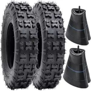 2 PCS13x5.00-6 타이어 및 13X5.0-6(5.0/4.0-6) 4륜차 ATV 쿼드 론 잔디 깎는 기계 휠바로우 고 카트