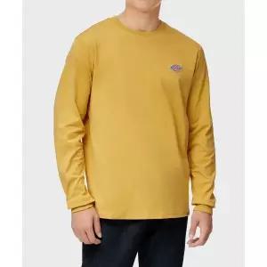 매장정품 DICKIES 디키즈 레귤러핏 스몰 자수 로고 롱슬리브 티셔츠 Honey Gold DK010983C96 1232020